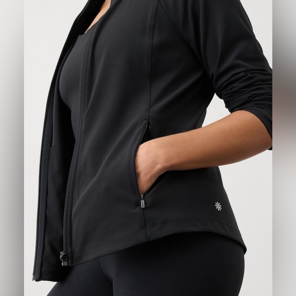 NWT Athleta Salutation Black Jacket II Size Med (#579068) - Picture 5 of 10